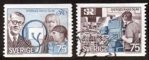 Sweden  Scott  1106-1107  Used