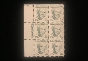 1868 Zip Block of 6, MNH