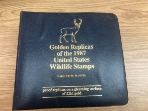 KAPPY GOLDEN REPLICAS 1987 UNITED STATES WILDLIFE STAMPS COMPLETE SET OF 50 A407