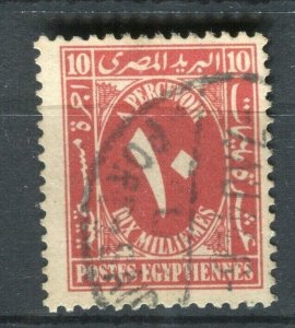 EGYPT; 1927 early Postage Due issue fine used 10m. value