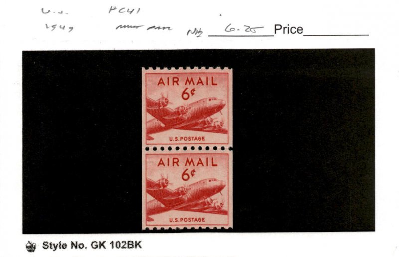 United States Postage Stamp, #C41 Mint NH, 1949 Airplane (AC) 