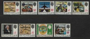 $Seychelles Sc#361-369 M/NH/VF, complete set, Cv. $29.30