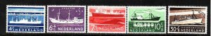 Netherlands-Sc#B306-10- id7-unused hinged semi-postal set-Ships-1957-