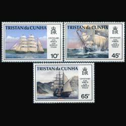 TRISTAN DA CUNHA 1992 - Scott# 517-9 Ships Set of 3 NH