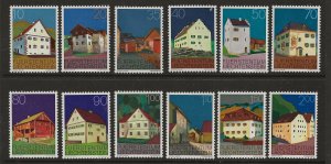 Liechtenstein 638-49  1978 set 12 vf  mint nh