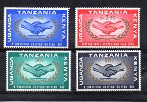 Kenya-Uganda-Tanzania #156-159 MH