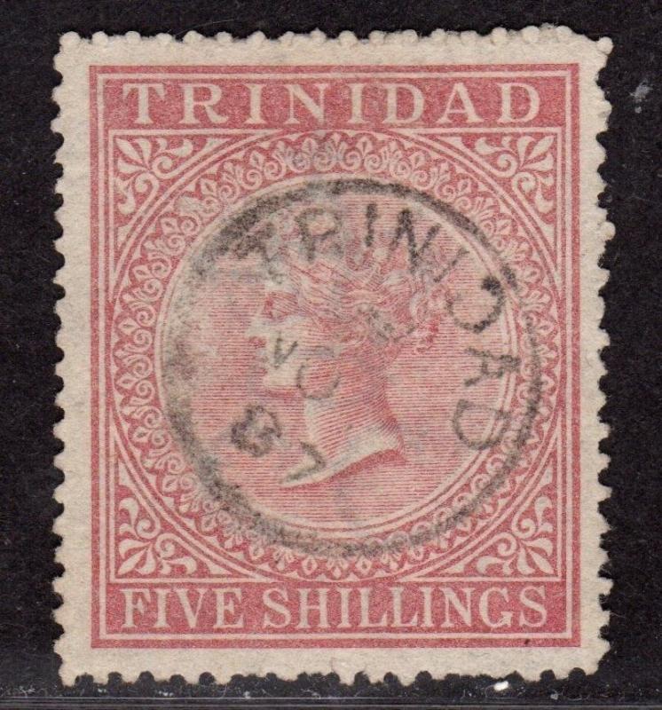 $Trinidad Sc#56 used, nice cancel, Cv. $90