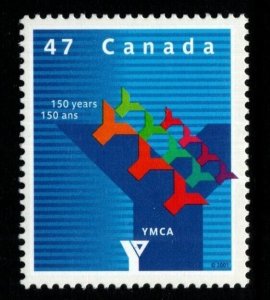 CANADA SG2113 2001 ANNIVERSARY OF YMCA IN CANADA MNH