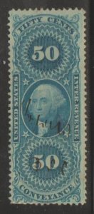 U.S. Scott #R54c Revenue Stamp - Used Set of 6 - IND