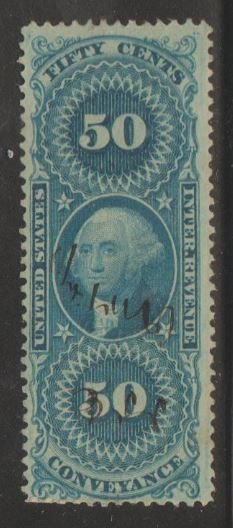 U.S. Scott #R54c Revenue Stamp - Used Set of 6 - IND