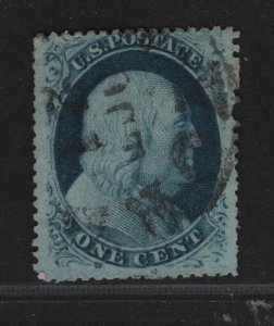 24 F-VF used neat cancel nice color cv $ 40 ! see pic !