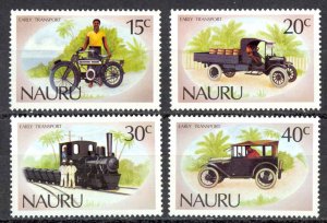 Nauru Sc# 317-320 MH 1986 Early Transportation