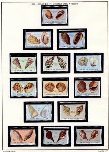 ANGOLA vintage collection 1981 1 sheet Eladio Santos MNG 14 surcharged stamps G