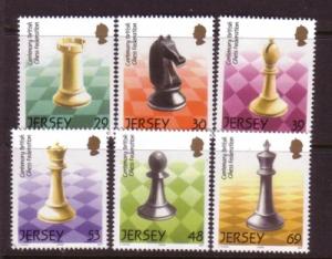Jersey Sc 1106-11 2004 Chess Federation stamp set mint NH