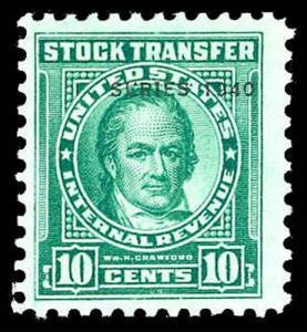 U.S. REV. DATED GREENS RD73  Mint (ID # 84826)