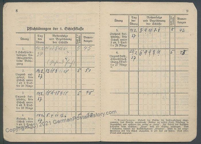 3rd Reich Germany 1936 Soldatenbund Soldiers Club  Shooting Book Kleinkal 106724