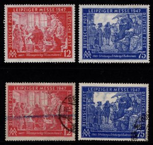 Germany [British/US/Russia Zone] 1947 Leipzig Autumn Fair, Set [Unused / Used]