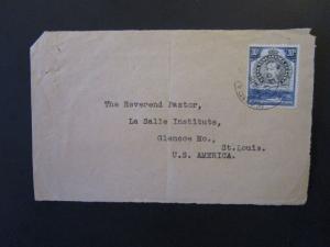 KUT 1950 Cover to USA / FRONT ONLY - Z5418