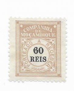 Mozambique #J6 MH - CAT VALUE $22.50