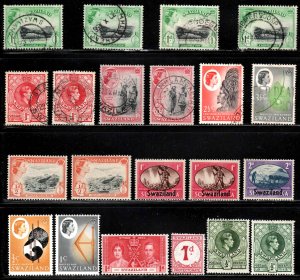 Swaziland ~ 21 Stamps, 14 Different (11 Unused - 10 Used) MX