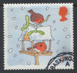 Great Britain  SG 2239  SC# 2003 Christmas Robins 2001 Used see detail and scan