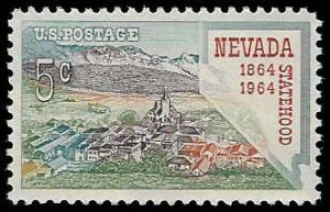 U.S. #1248 MNH; 5c Nevada Statehood (1964) (3)