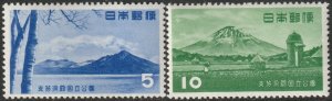 Japan 1953 Sc 581-2 set MLH*