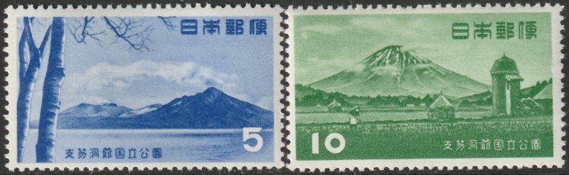 Japan 1953 Sc 581-2 set MLH*