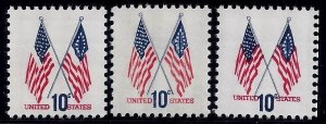 1509 - Color Shift Error / EFO Group Crossed Flags Mint NH