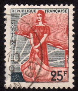 1959 France, 25Fr, Used, Sc 927