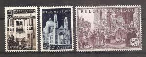 Belgium B 511-13 MNH 1952 Cardinalate 25th Anniv. CV $42.50
