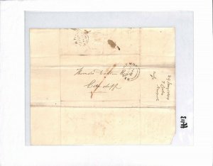 GB WALES Cover EL *CANAL OFFICE* Monmouthshire Newport Entire Letter 1844 FF113