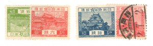 Japan #194-197 Unused Single (Complete Set)
