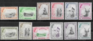 Swaziland # 55-66 QE II Complete to £1   1956   (12)  Mint NH