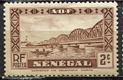 Senegal; 1935: Sc. # 143: MH Single Stamp