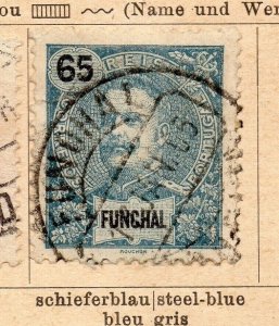 Funchal 1898-99 Early Issue Fine Used 65r. NW-239169