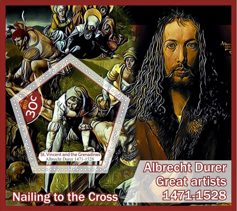 Stamps Art. Painting Durer 6 sheets perforated MNH** 2017 year