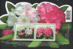 Canada Sc 2318 2009 Rhododendrons stamp sheet mint NH