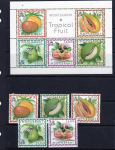 Montserrat Scott 984-988a MNH! Tropical Fruit!