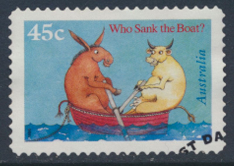 Australia SG 1636 Used  Children's Books SC# 1550 w/ first day issue cancel s...