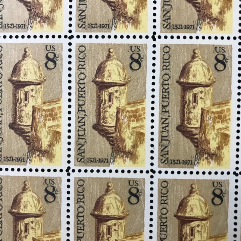 1437   San Juan Puerto Rico 450th Anniversary    MNH 8¢ sheet of 50   FV $4.00