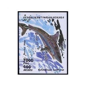 Malagasy 1280-1286,1287,MNH.Michel 1527-1533,Bl.210. Sharks 1993.