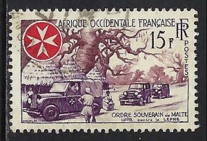 French West Africa 74 VFU S874-1