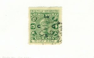 COCHIN -INDIA FEUDATORY STATE 010 USED  BIN $0.50