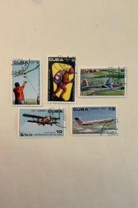 Cuba Model Aircraft Stamp Set of 5, 1974, #1925-1929, CTO