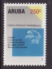 Aruba-Sc#49- id5-unused NH set-UPU-1989-