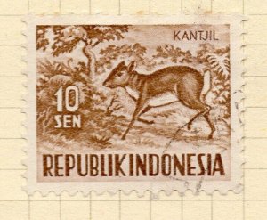 Indonesia 1956-58 Early Issue Fine Used 10sen. NW-14730