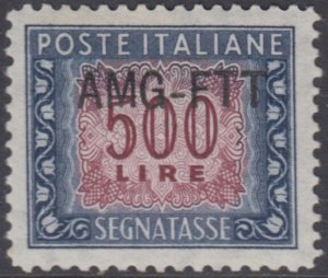 Italy Trieste A (AMG-FTT) - Segnatasse Sassone n.28 cv 380$ Super Centered MNH**