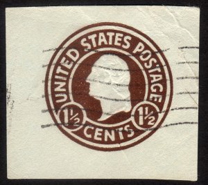 1925, US, 1 1/2c, Cut square, Used, Sc U481
