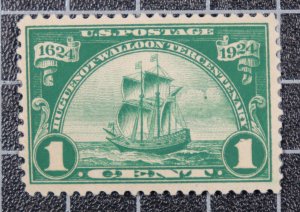 Scott 614 1 Cent Huguenot-Walloon MNH Nice Stamp SCV $4.25